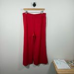 Boston Proper NWOT  Luxe Lounge Drawstring Wide Leg Pants Red Size L Photo 11