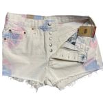 Levi's Levi’s 501 Pastel Tie-Dye High Rise Cutoff Jean Shorts Size 31 Photo 2
