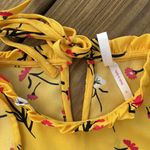 True Destiny  Yellow & Red Floral Top Large Photo 2