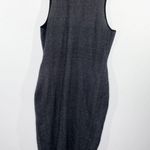 EXPRESS  Grey Black Knit Mock Neck Sleeveless Sheath Dress Women's Size XLarge XL Photo 0