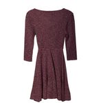 Altar'd State Altar’d State Plum Textured Fleece Fit & Flare Mini Dress XS Soft Cozy Boho Photo 1