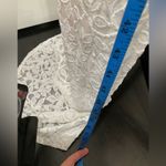 Windsor NWT WEDDING PROM COCKTAIL HIGH SIDE SLIT NUDE AND WHITE LACE GOWN Photo 4