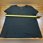 J.Jill Wearever Collection Size XL Black Ribbed Rayon Top Shirt Photo 3