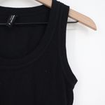 American Giant Ribbed Tank Top Black Scoop Neck Racerback Size M Made in USA Size M Photo 3