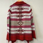 BCBG MAXAZRIA Southwestern Aztec Cardigan Sweater XL Burnt Orange Pink Photo 6
