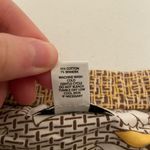 Loft Ann Taylor women’s brown yellow cream strapless built-in cami minidress S Photo 5