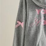 Bows! Adorable NWTs hoodie ! Medium ! HUG YOUR HOMIE Gray Photo 3