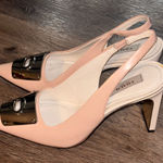 Coach  nude  Pink Slingback Heels with Gold Accent size 7/B Photo 0