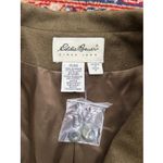 Eddie Bauer  Wool Blend Jacket Womens Medium Brown Lined Button Coat Vintage Photo 2