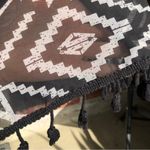 None Beach Cover up Swimsuit Kimono Cardigan Casual Top w/Geometric Print & Tassels Photo 4