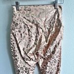 Electric yoga  | Rose Gold Peach Animal Print High Waisted Leggings | Size Small Photo 5