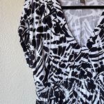 Tommy Bahama Black White Sun Dress Womens M Casual Classic Comfort Short Sleeve Photo 1