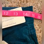 st. john's bay ST JOHN’s BAY BOOTCUT CORDUROY
mid-rise easy fit Comfort Waist 6 NWT Rich Teal Photo 2