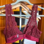 Aerie Lace Bralette in Burgundy Size Medium Photo 5