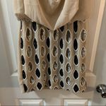 TFNC  London Tan Draped Neck Beaded Accent Sleeveless Dress S Photo 5