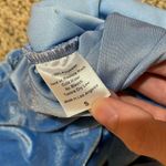 Lucy in the Sky Ruched Velvet Glitter Mini Dress Daydreamer Blue Size Small Photo 5