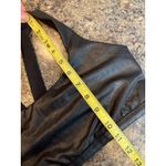 Spanx Black Vegan Leather Size Medium Sports Bra Photo 4