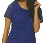 Leo & Nicole ✨3xHP✨ Ladies Short Sleeve Lace Top ✨ Photo 2