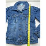 Future Collective Women's XS Denim Jacket (Gabriella Karefa) Cinched Button Blue Photo 4