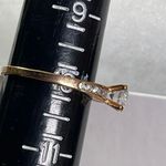 VTG Thailand CZ gold plated ring size 10 Photo 6