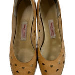 Town & Country Shoes Tan Leather Cutout Espadrille Wedge Heels Size 10 N Brown Photo 0