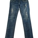 GRACE IN LA Jrs 11 Jeans Low Rise Straight Leg Denim Stretch Grunge Festival Photo 2