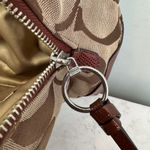 Coach  17806M Chelsea Signature Jayden Carryall Satchel Beige Brown Medium Silver Photo 11