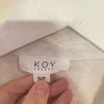 Key Resort bathing suit cover up small short sleeve White Photo 5