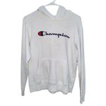Champion White‎ Hoodie  Embroidery Sweater Sweatshirt Womens Photo 1