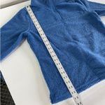 Caslon  Sweater Womens Medium Blue 1/4 Zip Fleece Knit‎ Pullover Top Photo 6