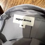 Super Down Purple Carmela Deep V Wide‎ Leg Jumpsuit Medium Photo 3