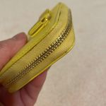 Salvatore Ferragamo Yellow Leather Coin Purse Photo 7