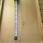 Rose Gold Tone Bracelet w/ Circle Pendant, 8 Inches Photo 3