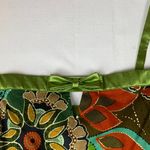 Robbie Bee size medium vintage Vibrant Floral Dress fit flare green pin up Photo 1