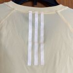 Adidas  Yellow Short Sleeve V-Neck Athletic Tee Shirt New without Tags Photo 3