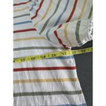 Downeast Multi-Color Stripe Puff Sleeve Tee | Size Large Photo 7