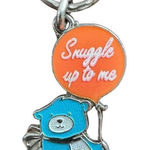 Vintage Snuggly Blue Bear Key Chain Blue Photo 0