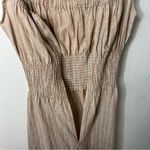 The Jetset Diaries NWT  Maya Midi Dress Khaki Stripe High Slit Womens Size S Photo 4