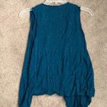 BKE  Buckle Flyaway Vest Cardigan Dark Teal Medium Photo 3