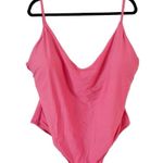 J.Crew NWT  Scoop Neck One Piece Barbie Pink Full Coverage Swimsuit Size 22 Photo 1