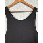 Free People  Black Textured Sleeveless Drop Waist Dress M Easy Street Casual‎ Photo 3