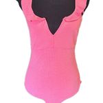 Haute Monde Pink Ruffle Bodysuit Size L Photo 0