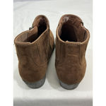 Spirit Womans Tracy Brown Faux Suede Stretch Ankle Boots Size 9 M Photo 4