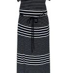 Ava & Viv  Like New Black and White Striped Maxi Dress Plus Size 3X Casual Photo 0