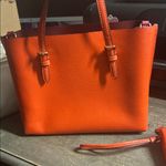 Mollie Tote 25 in Mango w Matching Coach Double Corner Zip Wristlet Photo 3