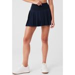 Alo Yoga Alo Airlift Grand Slam Tennis Skirt Navy High-Rise Waist Waisted Pleated Skort M Photo 1