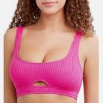 BCBGeneration BCBG Passion Pink Cut Out Bralette Bikini Swim Top Large NEW BGBGeneration Photo 0
