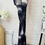 Boutique Black & White Sheer Flare Leg Pants Photo 6