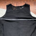 H&M Black Chiffon Stud Lined Sheer Peplum Top Photo 6