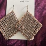 Handmade Rose Gold Formal Dress Dangle Earrings Photo 1